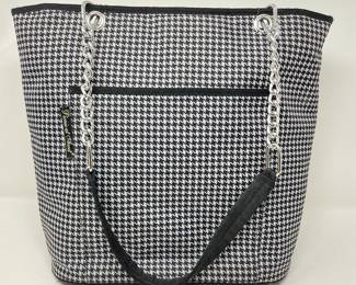 Ascot houndstooth insulated tote,  was $12, NOW $9