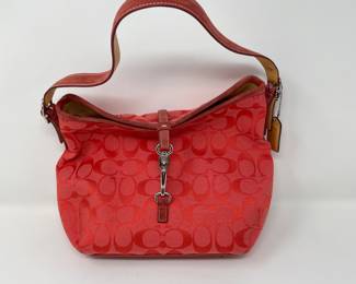 COACH Reddish orange handbag,  was $40, NOW $34