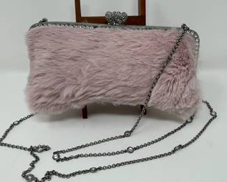 Additional view of Juicy Couture pink fur handbag~
