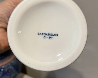 Stamp on bottom of Sargadelos jar ~