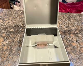 Additional view of inside of metal box ~