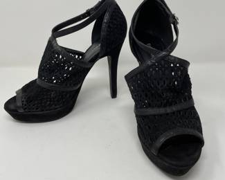 BCBG platform black sandals, Size 9, was $28, NOW $20