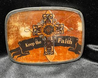 Keep the Faith Belt bucket, was $14, NOW $9