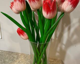 Wooden tulips from Holland, 13"H,  was $18, NOW $10