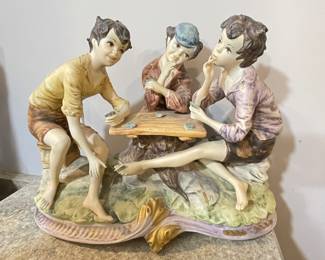 Vintage Capodimonte Italian Azzolin Brothers, 17"L x 7"D x 12"H,  was $145, NOW $95