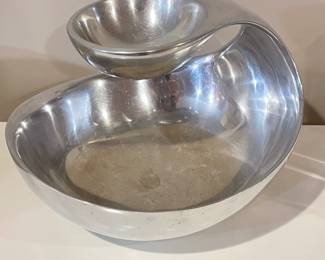 Nambe Silver Chip & Dip bowl, 11"D x 9"H, (Retails $185),  was $75, NOW $45