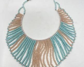 Multi strand beaded collar necklace,  was $24, NOW $14