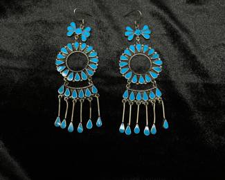 Sterling 925 Turquoise Chandelier earrings, was $225, NOW $150