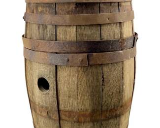 Vintage Wooden Bourbon Barrel
