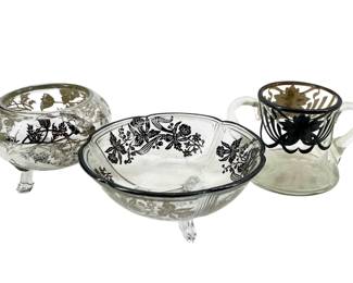 Vintage Silver Plated Glass Dish Collection
