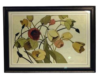 Shirley Novak “Tulip Toss" Print
