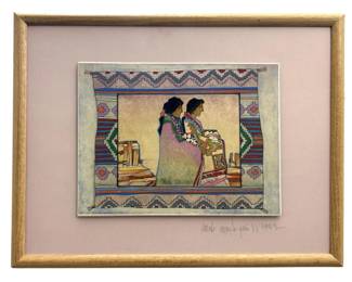 Signed Amado Peña Jr. “Valle Sun Colores" Painting
