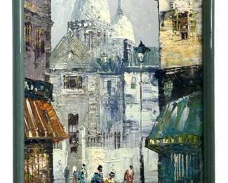 Signed Caroline Burnett Oil on Canvas
