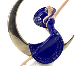 1987 Porcelain Moonlight in Platinum Sculpture
