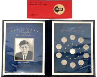 11pc John F. Kennedy Commemorative Half Dollars
