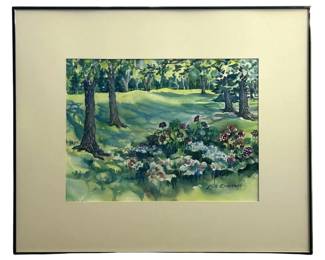 Signed Lois Emerson Watercolor Painting
