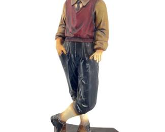 1950’s Resin Golfer Sculpture
