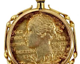Gordon Rowe Victorian Coin Pendant
