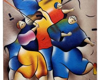 Vintage Surrealism Zoffany Attributed Giclee
