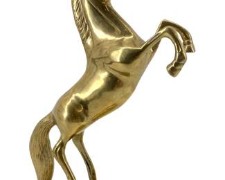 Vintage Brass Horse Sculpture
