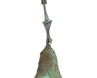 Mid Century Bronze Paolo Solari Bell
