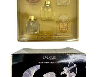 Vintage Lalique Perfume Bottle Collection
