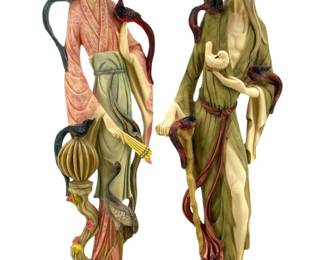 2pc A. Santini Armani Resin Chinese Man & Woman
