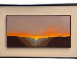 Signed Cynthia Bennett “Canon 51" Acrylic on Panel
