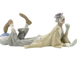 Lladro Porcelain “Payaso Acostado" Sculpture
