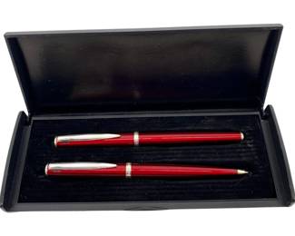 Vintage Waterford Marquis Pen/Pencil Set in Case
