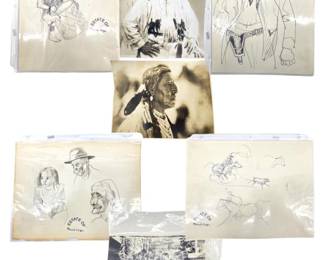 8pc Paul Coze Original Illustrations/Photos
