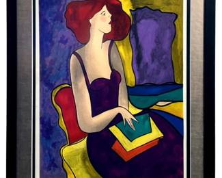 Signed Linda Le Kinff “Petit Sonnet" Serigraph
