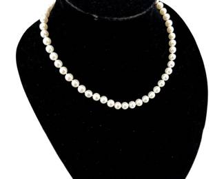 14K Gold and Pearl Necklace