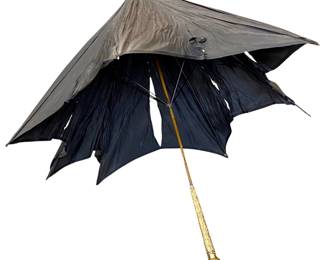 Antique Ornate Brass Handled Umbrella
