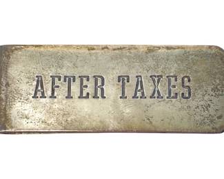 Sterling Cartier "After Taxes" Clip