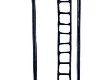 Cast Iron Pottery Barn Giraffe & Ladder Sculpture
