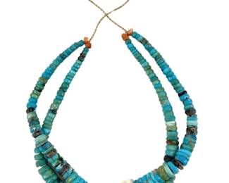 Turquoise Beaded Children's Necklace