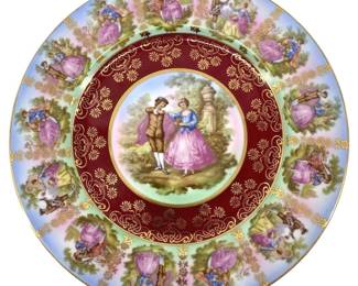 Gloria Fine Bavarian Porcelain Art Plate
