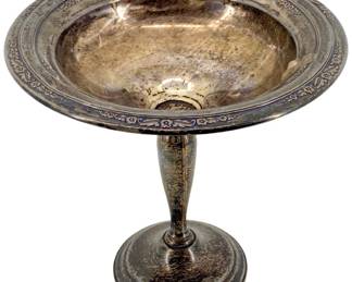 Vintage Sterling Weighted Candy Dish
