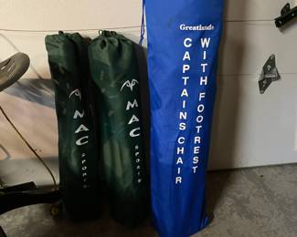 Greatland Captains Chair with Footrest, 2 Mac Sports Camp Chair