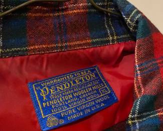 Pendleton Red/Black Wool Flannel 