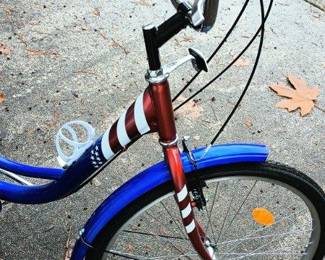 7 Speed Red White &Blue Adult Tricycle 