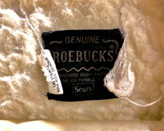 1970's Sears Roebucks Denim Jacket with Shearling Lining