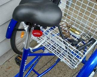 7 Speed Red White &Blue Adult Tricycle 