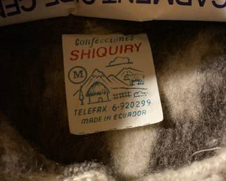 Shiquiry Wool Button UP Jacket with Aztec Design - Made in Ecuador