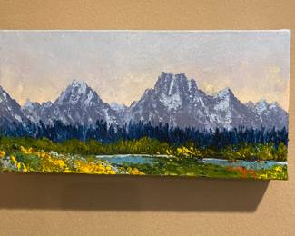 Mountain/Landscape Oil Painting by K Fay
