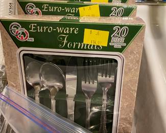 3 Boxes - Euro-Ware Formals 20 Piece Stainless Steel Silverware