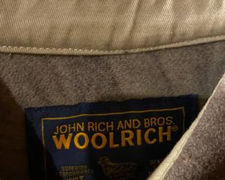 Woolrich Button Up Jacket with Camo Pattern