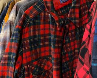 Pendleton Red/Black Wool Flannel 