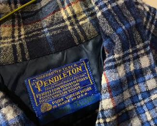 Pendleton Blue/Black Wool Flannel 